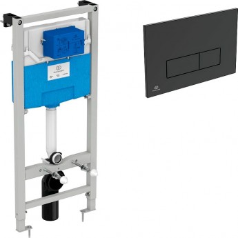 Инсталляция IDEAL STANDARD PROSYS TT00007/121A6 для унитаза с черной матовой клавишей смыва
