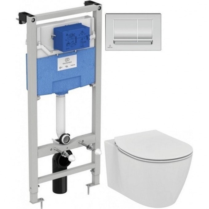 Комплект подвесной унитаз E047901 + E772401 + система инсталляции R020467 + R0108AA IDEAL STANDARD PROSYS CONNECT R0108AA E212701