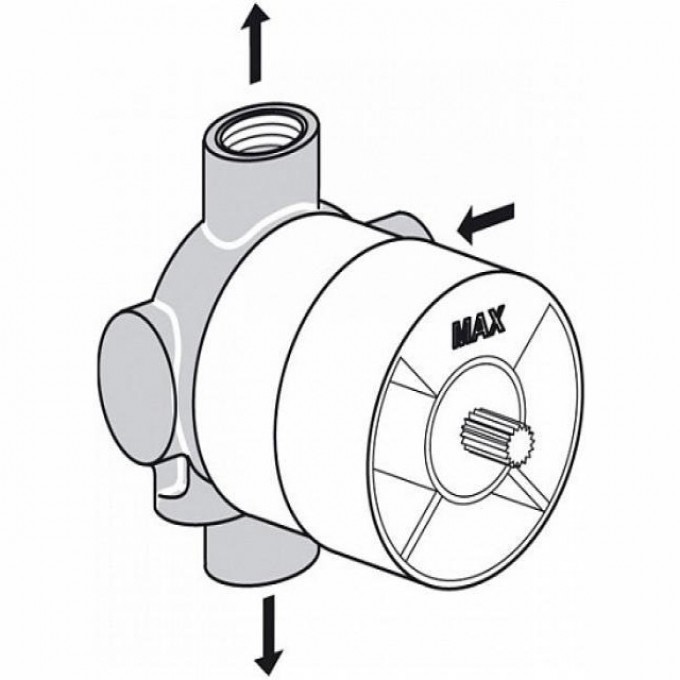 Встраиваемая часть многоходового переключателя IDEAL STANDARD A2391NU
